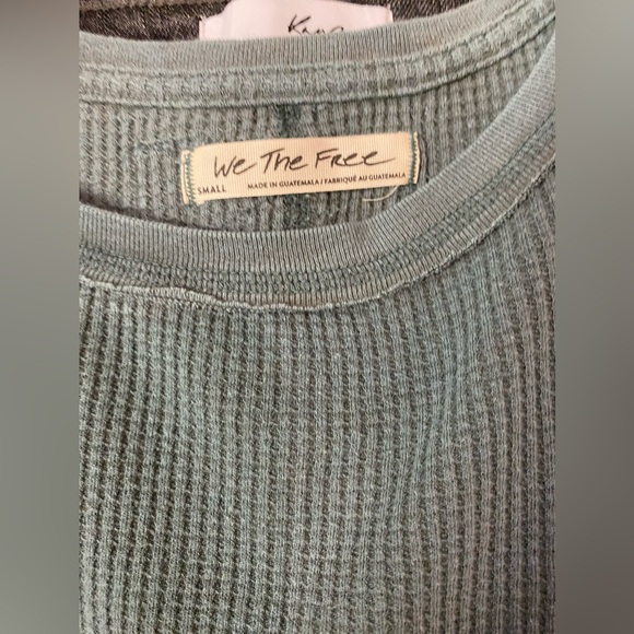 Free People Drop Thermal Slouchy Fit Long Sleeved Top - Picture 9 of 9